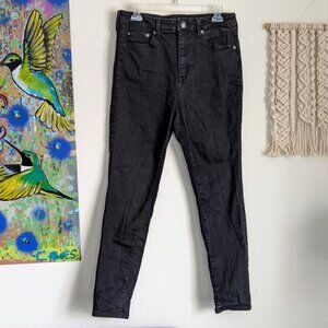 Aero Super High Rise Ankle Skinny Jeans Black Women's sz 12R